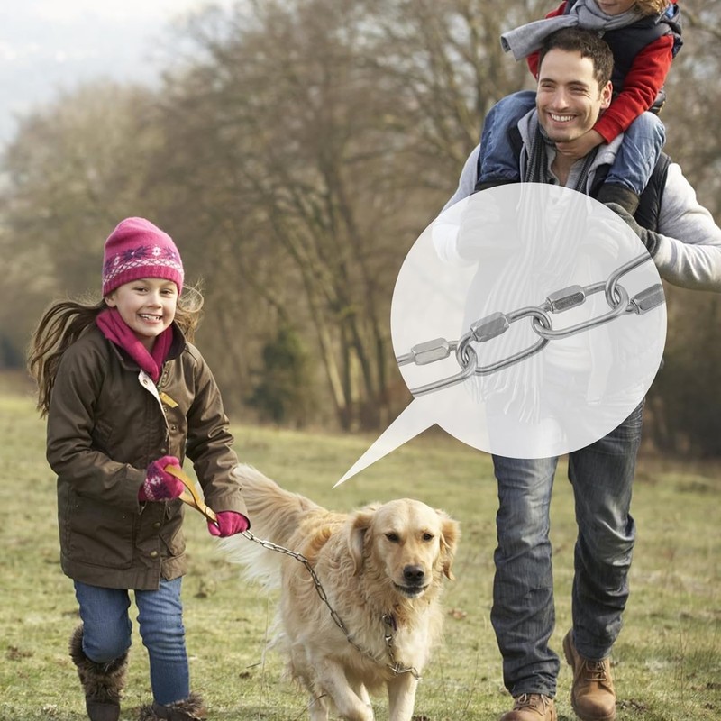 5/32" Quick Chain Link,10 Pack Stainless Steel Chain Quick Link,Small