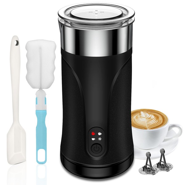Ovetedot Milk Frother, 4-in-1 Milk Frother and Steamer, Automatic Hot