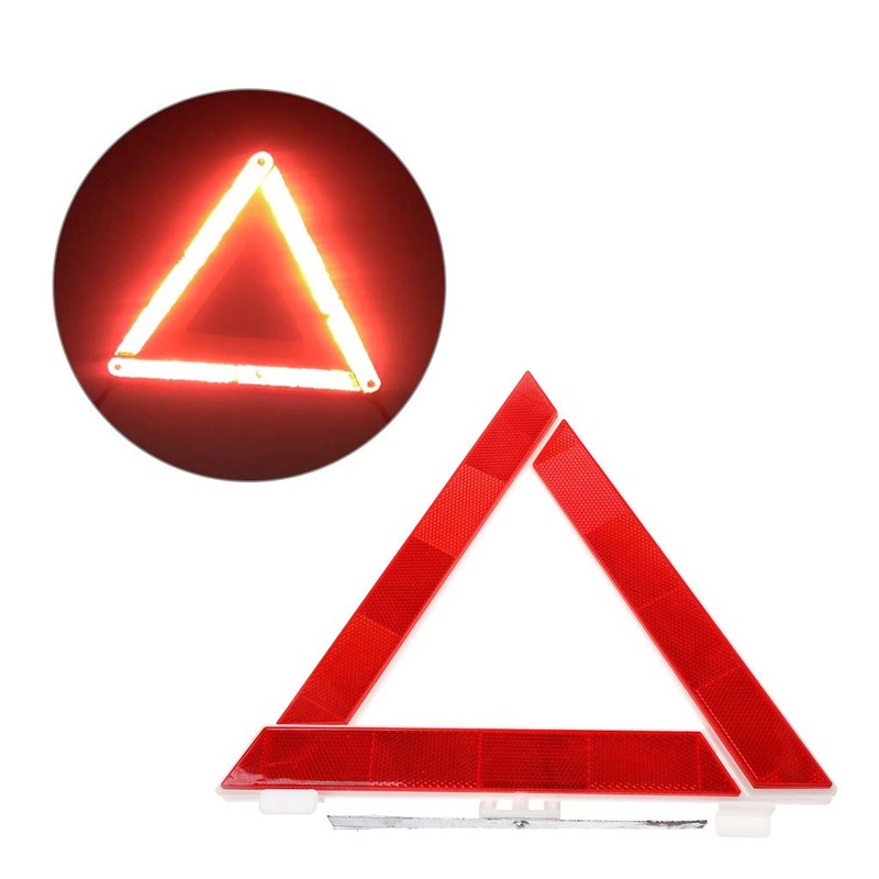 KINTRADE Car Truck Emergency Breakdown Triangle Reflective Safety Hazard Red