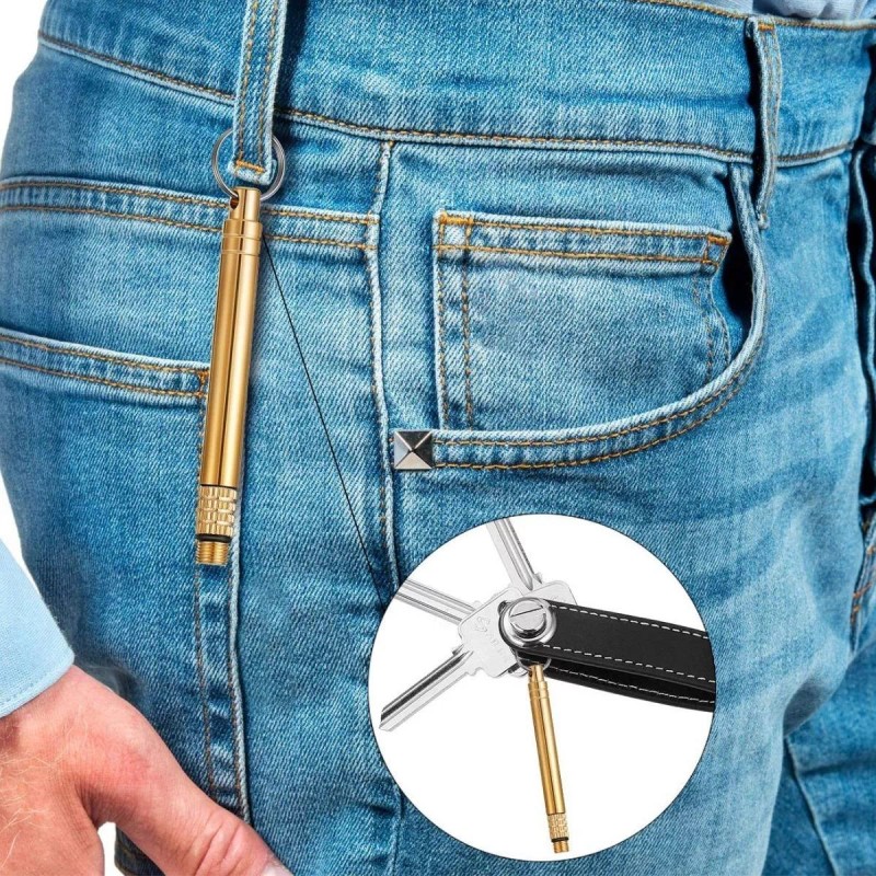 Veraly Palillo Dientes Acero Inox Bolsillo Limpieza Dental Bucal 1p