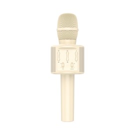 DRSYXCS Kids Wireless Karaoke Microphone Machine Portable Handheld Bluetooth Mic Speaker with Magic Voice Singing Toys for 3-12 Year Boys Girls Christams Birthday Gift (Beige)