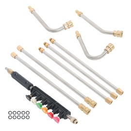 TJHSM Pressure Washer Extension Wand 9 Pieces Set 97FT Connect Pressure Washer to Clean Indoor Outdoor