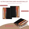 yiijay Credit Card Holder Slim Wallet Money Clip RFID Blocking