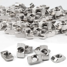 SWTYExt Pack of 120 T-Slot Nuts Hammer Head Nut 6 mm Groove 6 M5 Thread 2020 Aluminium Profile T-Slot Slot Nuts Carbon Steel Hammer Nut for Aluminium Profile Extrusion Slot Rail (EU 20-M5 × 10 × 6)