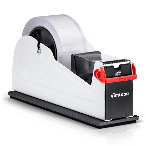 Vimtoba Heavy Duty 2-Inch Desktop Tape Dispenser Dual Roll Non-Slip