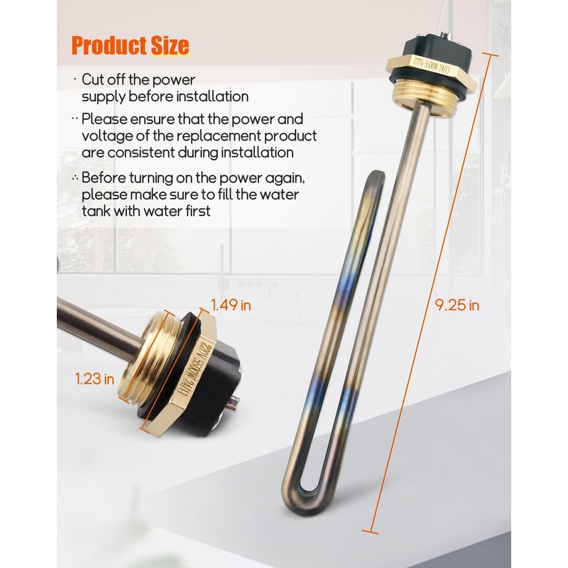 Water Heater Element Replacement Fit for Eco Eemax Rheem, Replace