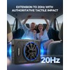 LUVUMVLT 1200W 10" Car Subwoofer, Slim Under Seat Powered Subwoofer