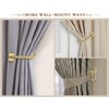 KAMANINA Curtain Holdbacks for Wall, Modern Cap Finials, Warm Gold