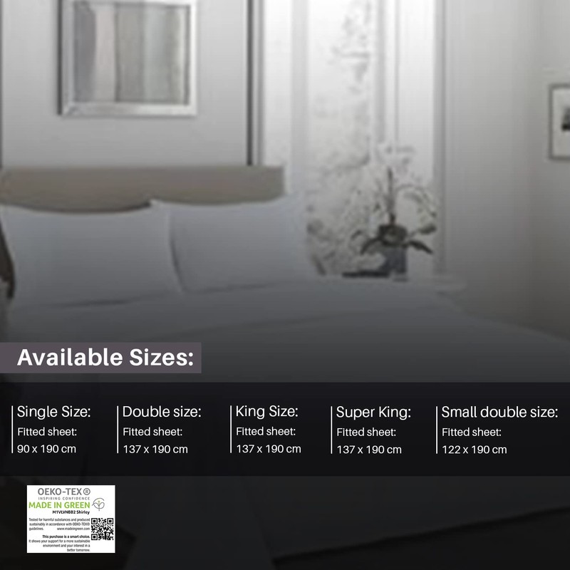 Fitted Bed Sheets 40cm 16 inch Deep Soft Comfy Microfiber