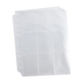 Leadigol Clear Page Protectors, Plastic Page Protectors for Binders 30 Pack 9 Pocket Card Protectors Binder Sheet Photo Album Refills Trading Card Sleeve Pages