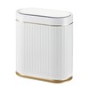 SYNCVIBE Bathroom Trash Can with Lid Automatic 2 Gallon Motion
