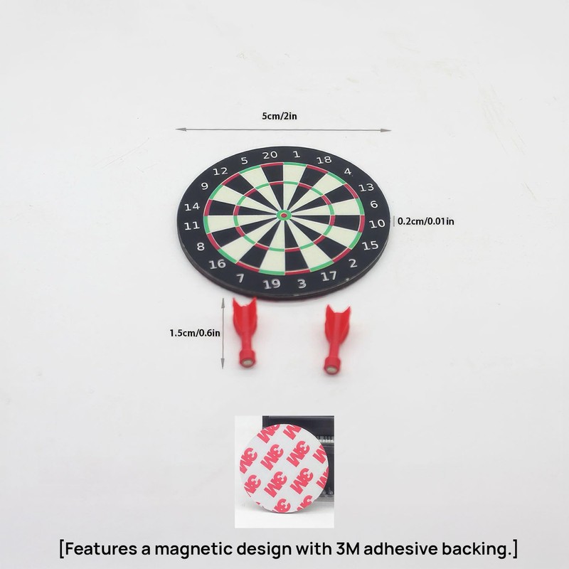 Miniature Magnetic Dartboard Sets (2 Pack): Includes 2 Boards &