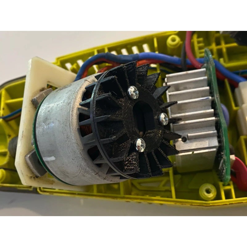 Ryobi P2009 18V String Trimmer Shutdown Fix- Add On Fan