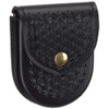 Bianchi 90-4B: Handcuff Pouch Top Flap, Basket Weave, Black