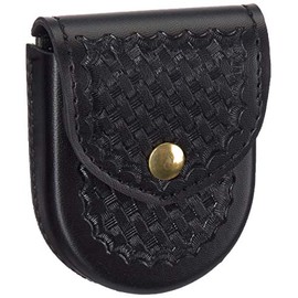 Bianchi 90-4B: Handcuff Pouch Top Flap, Basket Weave, Black