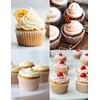 Jumbo White Cupcake Liners Greaseproof Paper 200-Count - Gifbera Odorless