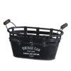 Avite WO-904-BK Bucket Antique Jardin Oval Can S Black