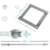 Royal Shade Reinforced Base Frame Set for Shade Sail Pole,