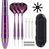 ZLFCypheria 3 Piece Darts with Metal Tip, Professional Steel Darts