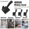 TOFIIGREM Black Towel Hooks Coat Hooks for Wall, Hand Towel