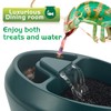 NEPTONION Reptile Chameleon Cantina with Snacks Trough, Drinking Fountain Water