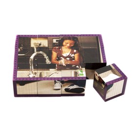 Stages Learning Healthy Habits Cube Puzzle, Purple, 12 (SLM415)