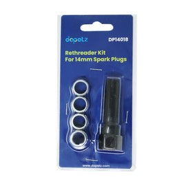 Dapetz ® 5Pcs Spark Plug Repair Kits Carbon Steel Motorcycle Spark Plug Thread Repair Kit, Spark Plug Helicoil Kit, Spark Plug Re-thread Tap Tools With Inserts for 14mm Sparking Plugs Repair