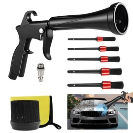 YIEMIZDK High-Pressure Car Cleaning Air Blow Gun Kit - Interior Dry Cleaning Hairdryer | Powerful Dust Removal Tool, Compatible with Air Compressors, Quick Cleaning for All Car Corners