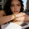 8 Pcs Snake Charm Bracelet Chain Expandable Elastic Charm Bracelet