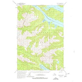 YellowMaps Sitka D 6 AK topo map, 1:63360 Scale, 15 X 15 Minute, Historical, 1951, Updated 1980, 21.9 x 18 in - Polypropylene
