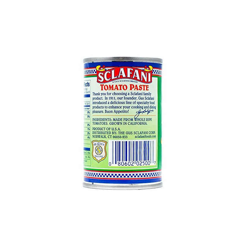 Gus Sclafani Fine Italian Imports Tomato Paste 6 oz nt