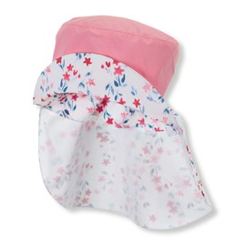 Sterntaler Girls' Hat with Neck Protection Hat, Red (Light Red 814)