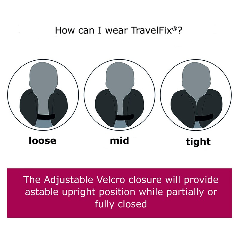 SANDINI TravelFix travel pillow - ERGONOMIC FIT – plus size