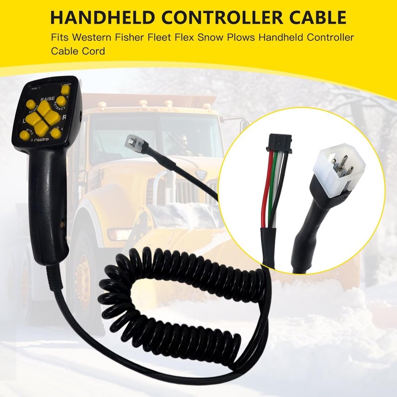 BUTITNOW New for Western Fisher Handheld Snow Plow Control Cord
