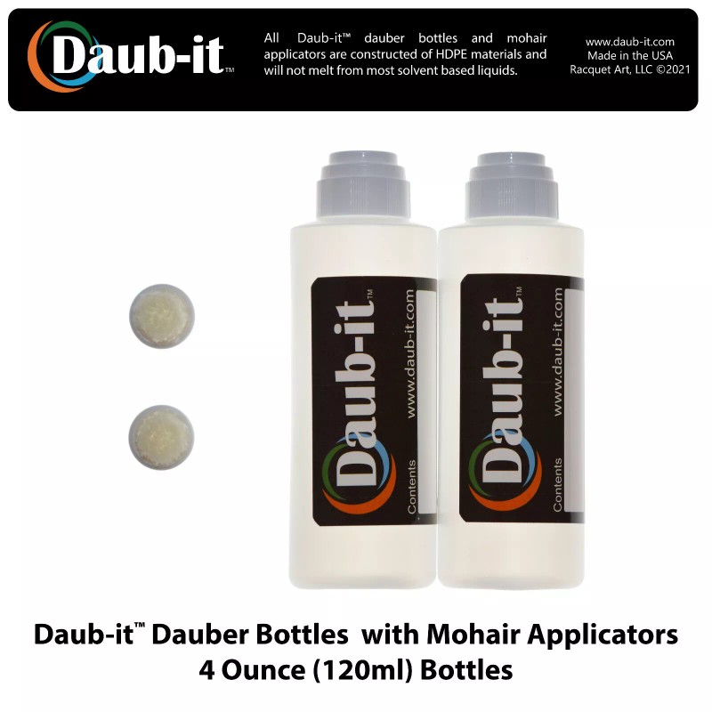 Daub-it Empty Bottles with Mohair Dauber Applicator - 2 Pack