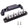Ampper Ground Distribution Block Bus Bar, 4 x 1/4" (M6)