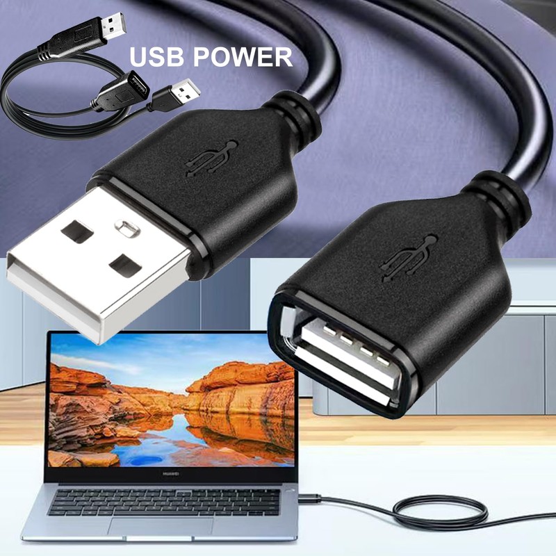 Long USB 2.0 Extension Cable 30FT with Power,Long USB2.0 A