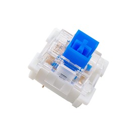 OUTEMU Medium-Low Profile Blue Switches , 3 Pin 1.6mm Travel Distance Thiner Tactile & Clicky Key switches - 70 Pack - Cherry MX Compatible DIY Replaceable Switches for Mechanical Gaming Keyboard