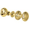 IRONTITE® Polished Brass Rim Door Knobs for Interior Doors, Solid