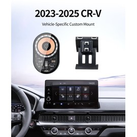 Masergogo Wireless Charging car Phone Holder for Honda CRV CR-V/Hybrid 2023-2025 Auto Accessories Navigation Bracket Interior Decoration Mobile Cell Phone Mount, 360° Rotation