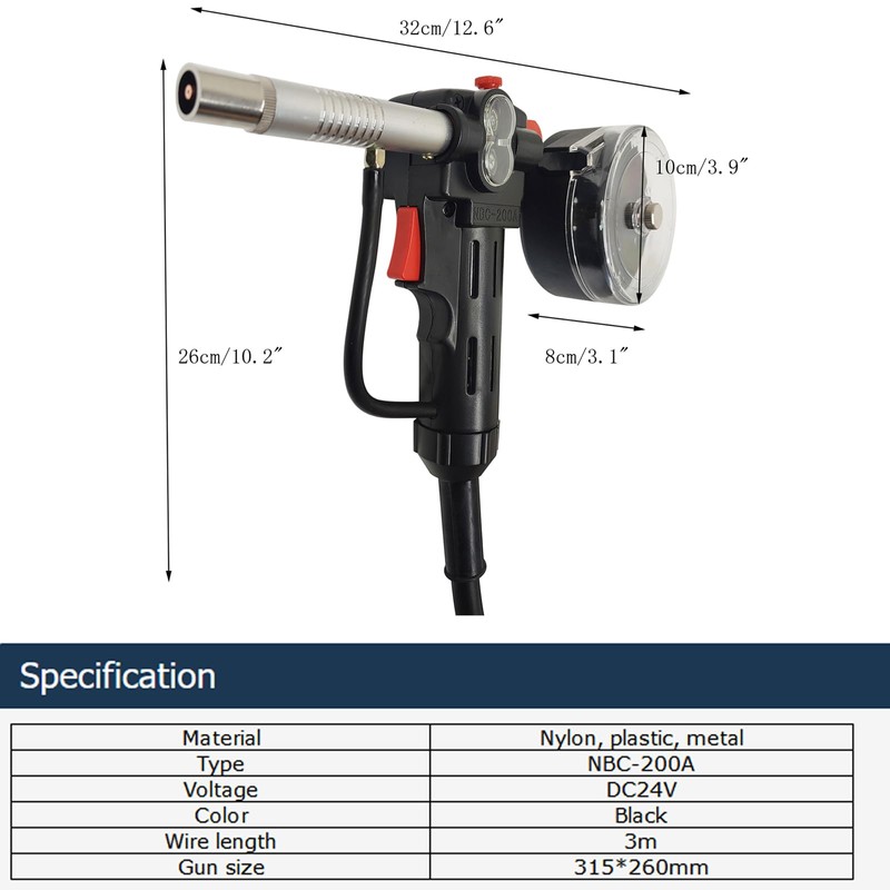 WYDDDARY Aluminum Wire Drawing Welding Gun For Miller 300371 Millermatic