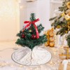 GARENDE 18 Inches Christmas Tree Skirt Decorations Tree Rug Xmas