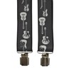 Olata Braces/Suspenders for All Ages, Y-Shape with Guitar Design. Adult,