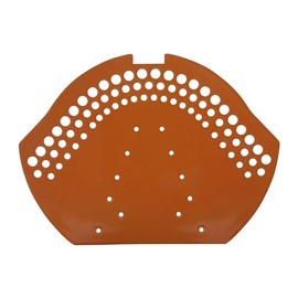 Decket Ridge Disc, Universal Ridge Cover Against Pollution, Rainwater, Weathering and Animals, UV-Resistant & Impact Resistant, Burr Disc for Ventilation of the Roof Ridge Area, Brick Red