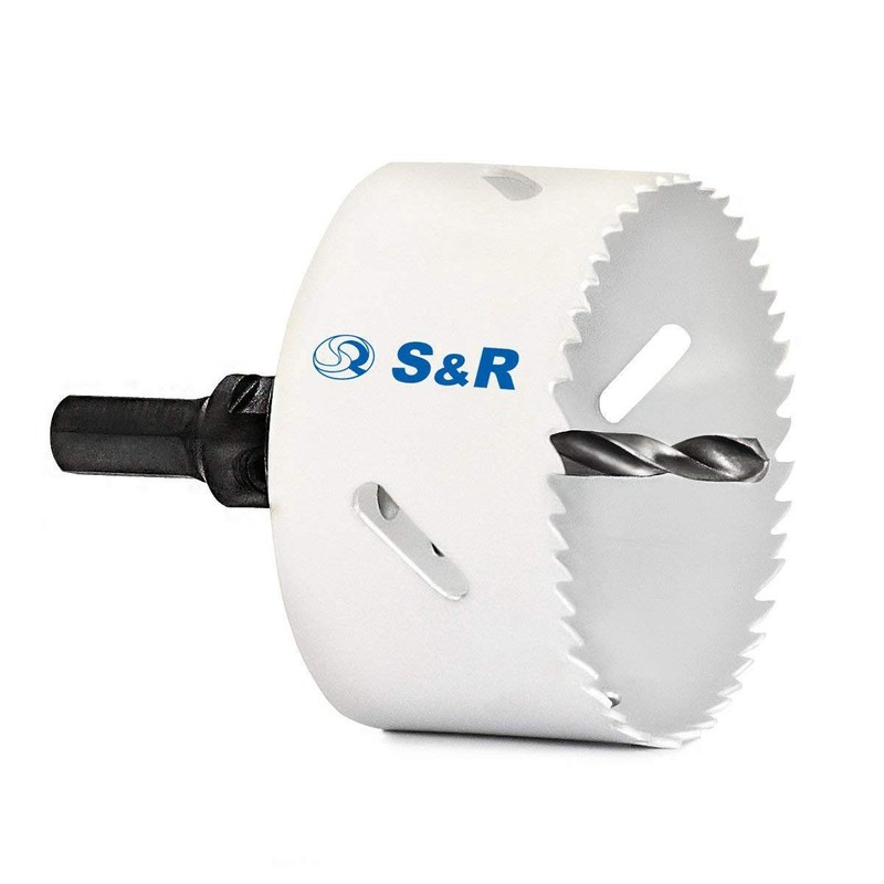 S&R Hole Saw, HSS Bi-Metal with Hole Saw Holder HEX