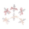 TOVINANNA 6pcs Bowknot Hair Clips for Women Elegant Ribbon Barrettes