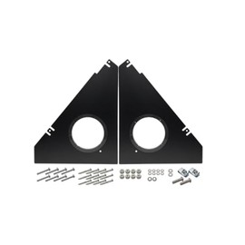 UTV Stereo Polaris Ranger 1500 Front Overhead Speaker Adapters - Pair of 6.5” Speaker Mounts, Max 2.38” Depth