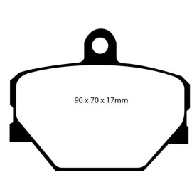 EBC DP31287C fits Smart 08+ Fortwo 1 Redstuff Front Brake Pads