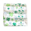 Shamrock St Patricks Day Scarf Shamrock print scarf (White)