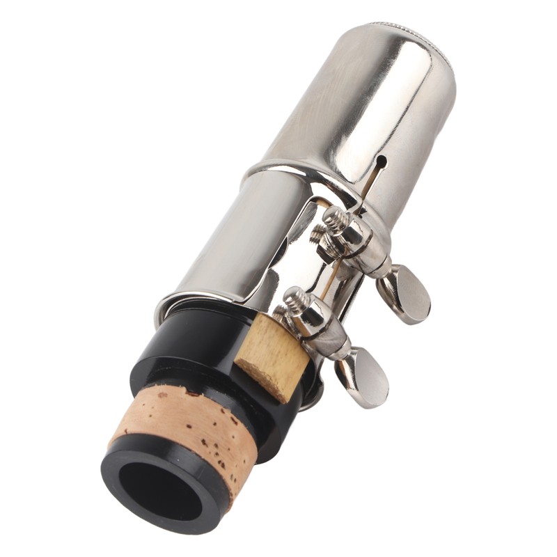 Clarinet Mouthpiece Kit with Ligature and Plastic Cap Portable Black